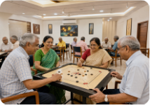 Carrom with friends